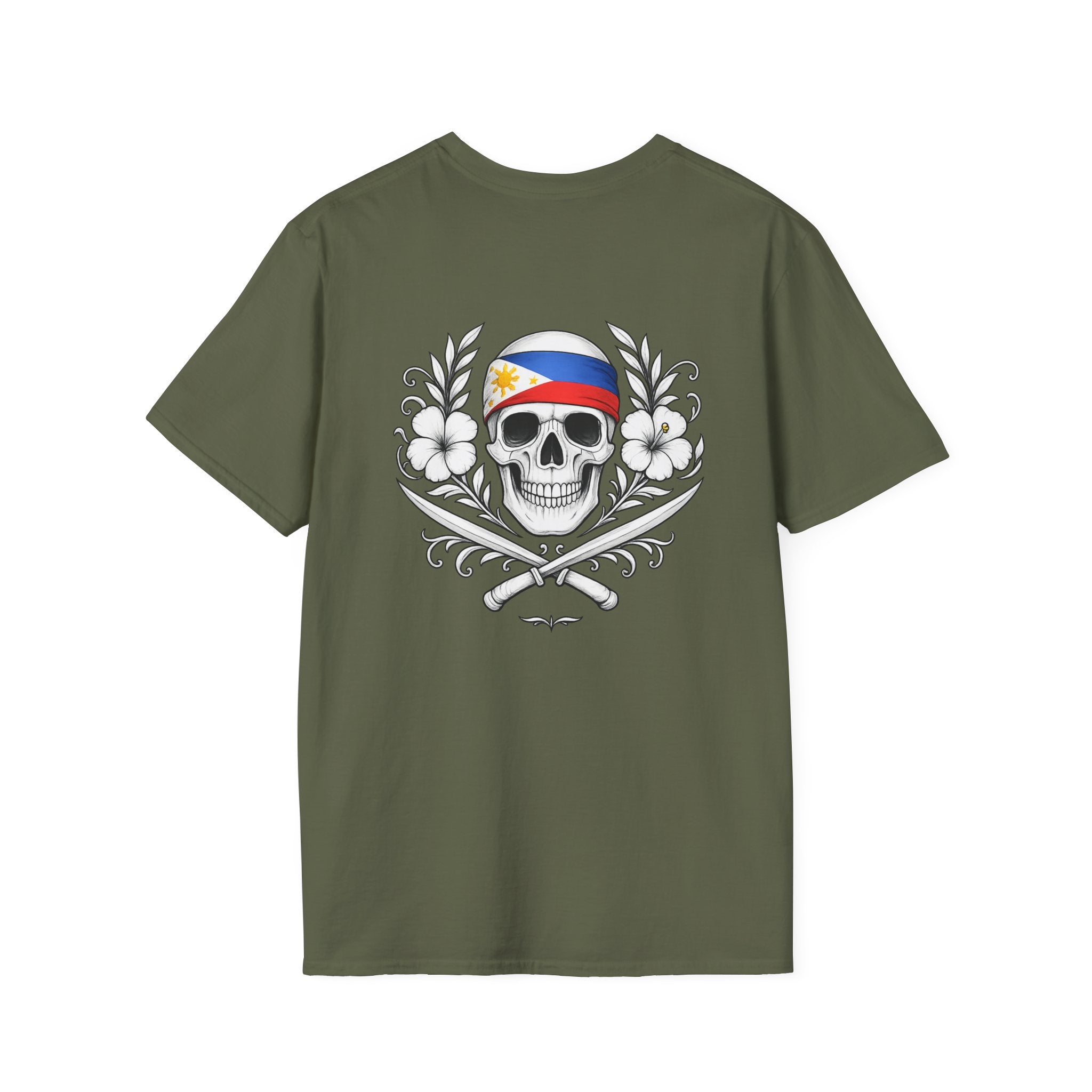 Philippines Flag Skull T-Shirt | Filipino Heritage Streetwear | Sinawali