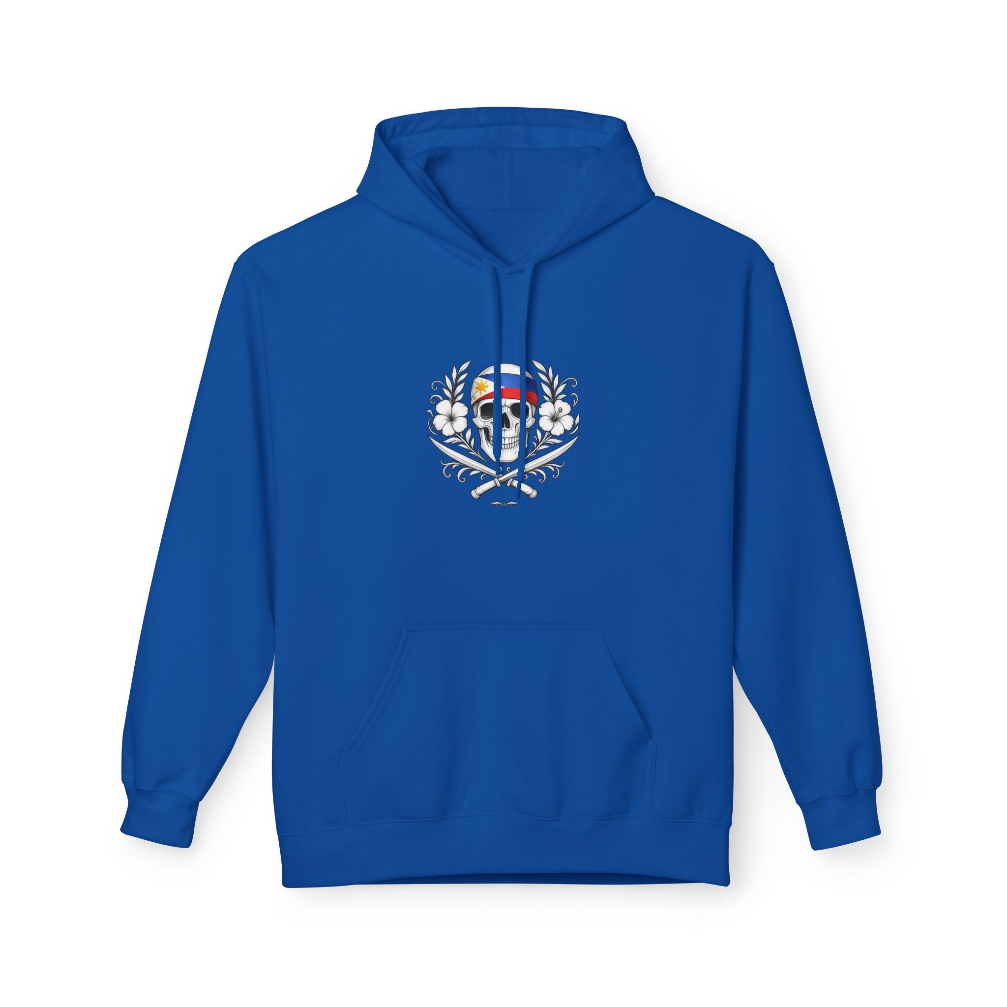 Philippine Flag Skull Hoodie Front | Filipino Heritage Streetwear | Sinawali