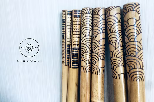 Rattan Sticks | Seigaiha ARTWORK | Filipino Martial Arts