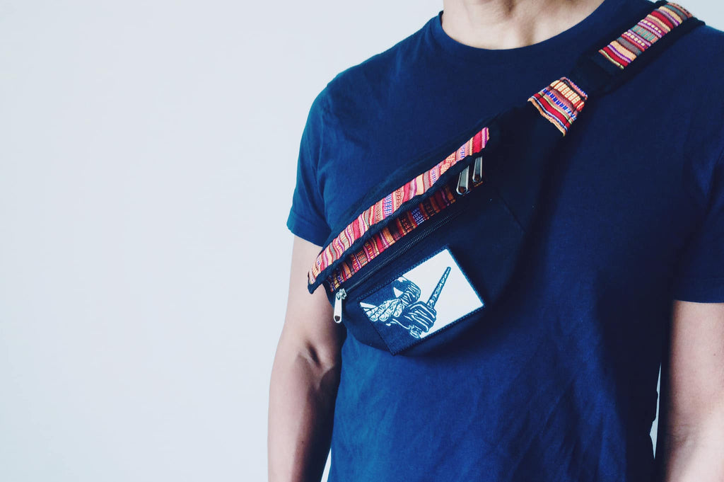 Sinawali CROSSBODY stickbag | Yakan MULTI RED