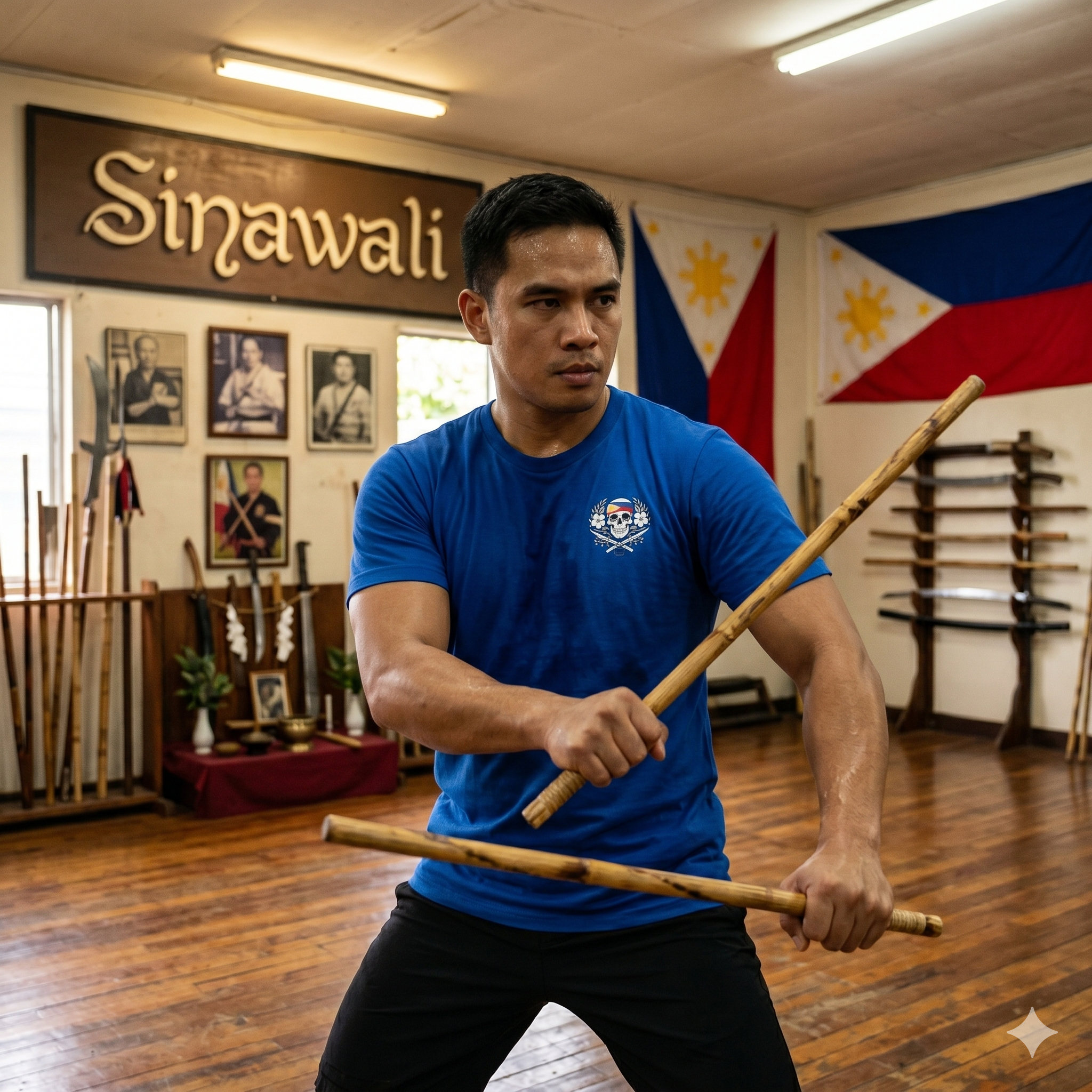 Philippines Flag Skull T-Shirt | Filipino Heritage Streetwear | Sinawali